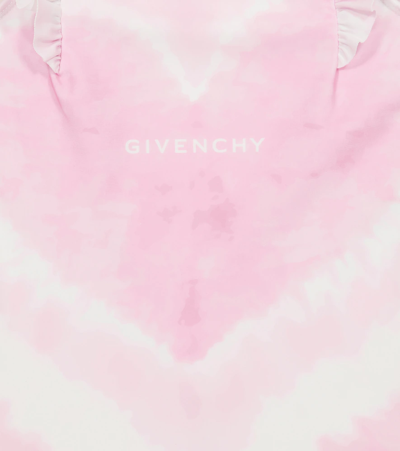 Shop Givenchy Tie-dye Swimsuit In Marshmallow