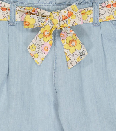 Tartine Et Chocolat Chambray Shorts In Bleach