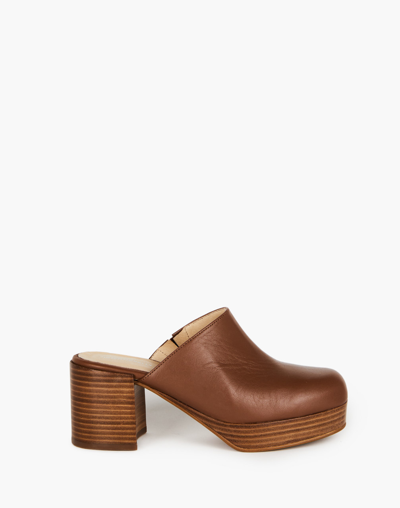 Shop Mw Intentionally Blank Facts Clogs In Tan