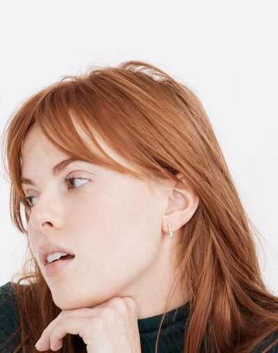Madewell Freshwater Pearl Huggie Hoop Earrings In Freshwater Pearl