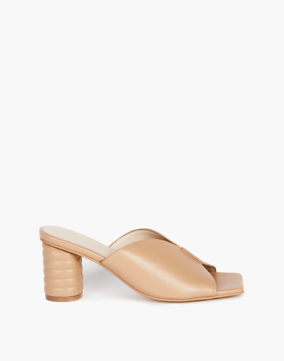 Shop Mw Intentionally Blank Leather Kamika Mules In Nude