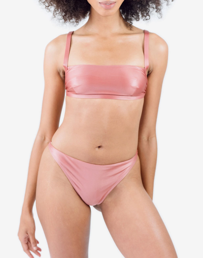 Shop Mw Clem Swiear Mae Bikini Bottom In Rose Gold