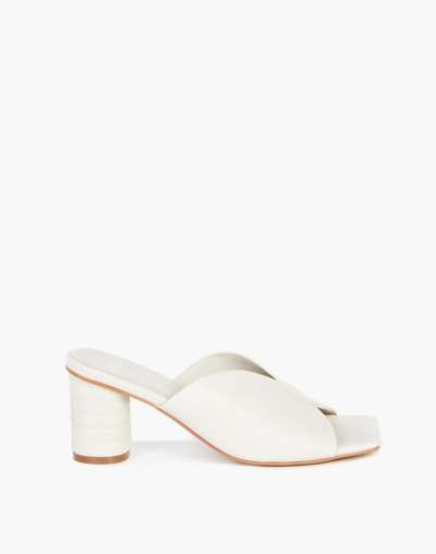 Shop Mw Intentionally Blank Leather Kamika Mules In Neutral