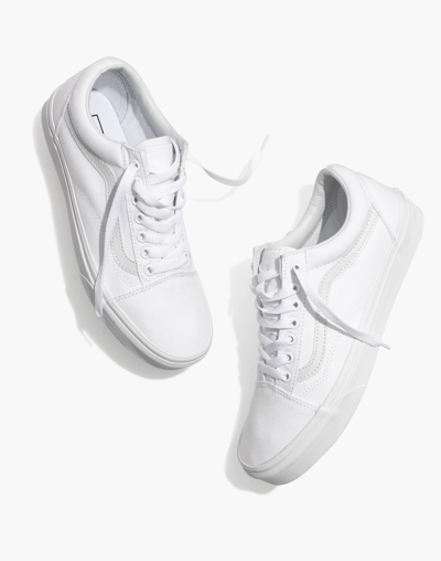 Shop Mw Vans&reg; Unisex Old Skool Lace-up Sneakers In True White