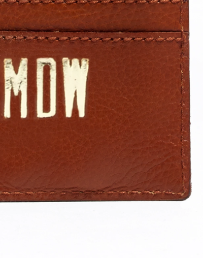 Madewell The Leather Card Case In English Saddle