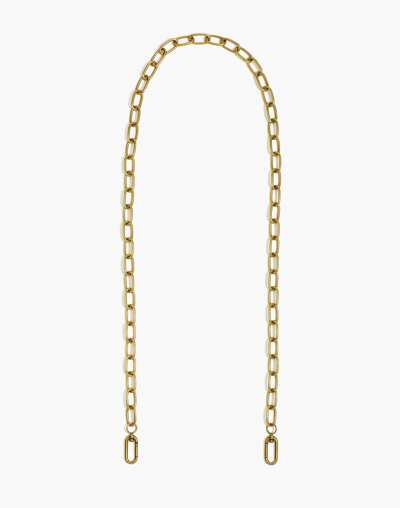 Shop Mw The Crossbody Bag Strap: Chain Edition In Vintage Gold