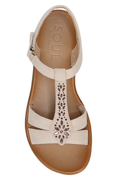 Soul Naturalizer Summer Embellished T-strap Sandal In Porcelain
