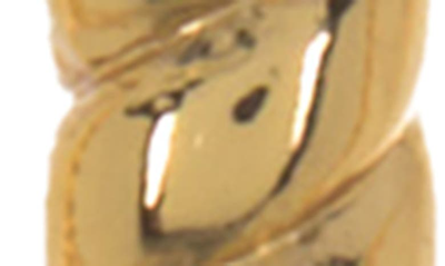 Nordstrom Rack Oval Rope Hoop Earrings In Gold