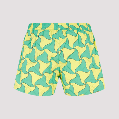 Shop Bottega Veneta Swim Shorts Swimwear In Green
