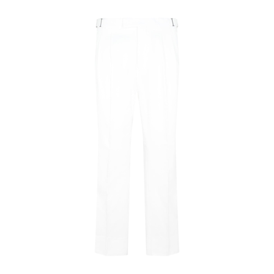 Shop Ermenegildo Zegna Cotton Pants In White
