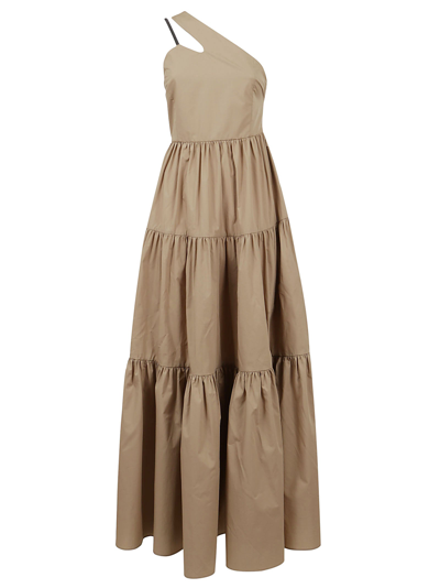 Shop Brunello Cucinelli Tiered One In Beige