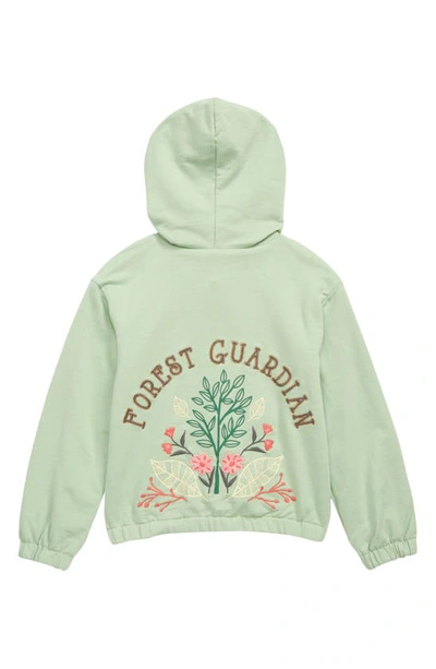Peek Aren't You Curious X The Nature Conservancy Kids' Forest Reversible Knit Jacket In Green