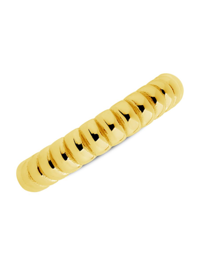 Sterling Forever 14k Over Silver Bubble Band Ring In Gold