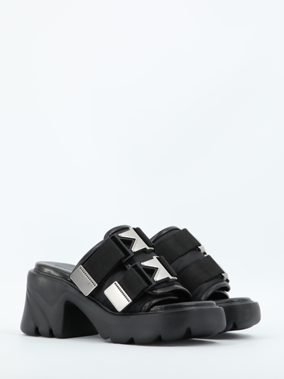 Shop Bottega Veneta Flash Bomber Sandals In Black