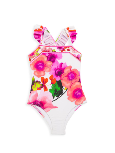 Shop Camilla Little Girl's & Girl's Pretty As A Poppy One-piece Swimsuit
