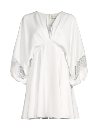 Shop Sachin & Babi Women's Caden Lace Insert Minidress In Off White