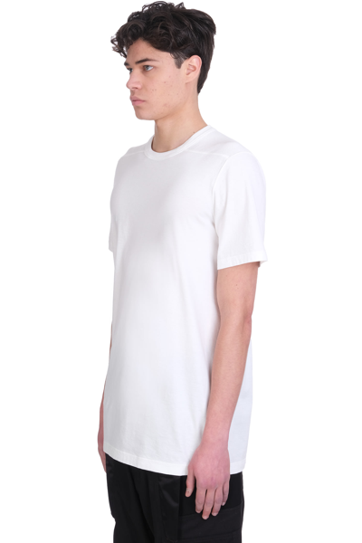 Shop Rick Owens T-shirt In White Cotton