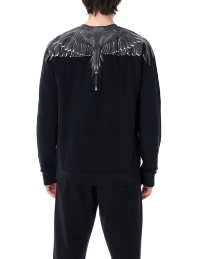 Shop Marcelo Burlon County Of Milan Icon Wings Sweatshirt In Black