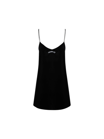 Shop Vetements Dress In Black