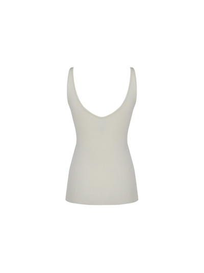 Shop Co Ribbed Knit Tank In Ivory