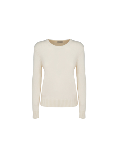 Co Essentials Cashmere Knit Crewneck Sweater In Ivory