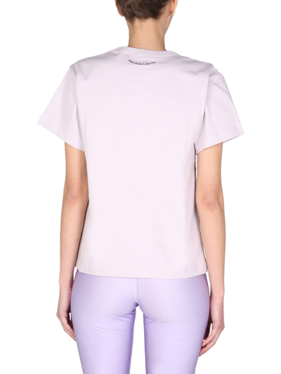 Shop Helmut Lang Regular Fit T-shirt In Rosa