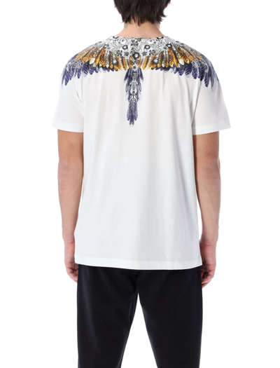 Shop Marcelo Burlon County Of Milan Marcelo Burlon Hawaiana Wings T-shirt In White