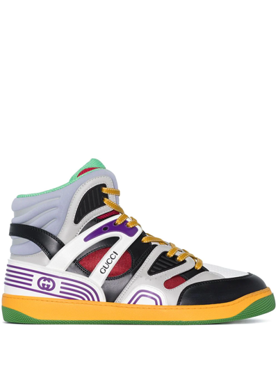 Shop Gucci Basket Mlti Snkr In Multicoloured