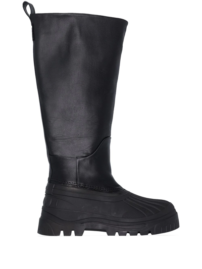 Shop Axel Arigato Cryo Knee-high Platform Boots In Black