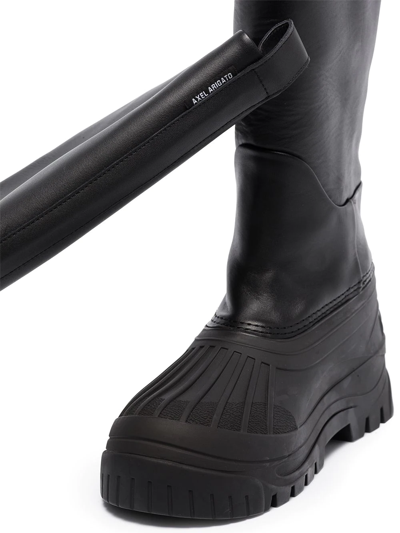 Shop Axel Arigato Cryo Knee-high Platform Boots In Black