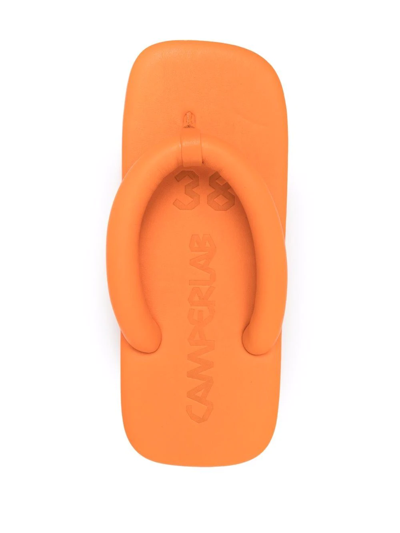 Shop Camperlab Hastalavista Chunky Flip Flops In Orange