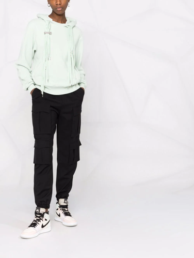 Ambush Multi-cord Cotton Hoodie In Green