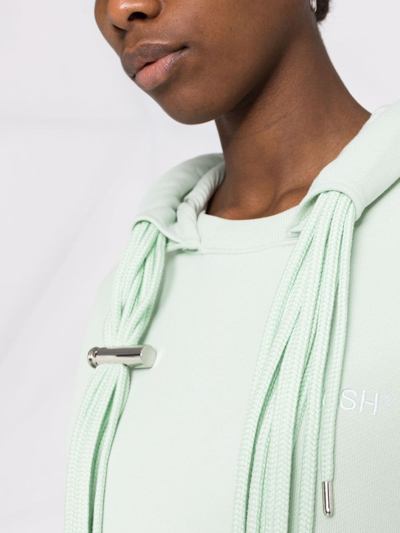 Ambush Multi-cord Cotton Hoodie In Green