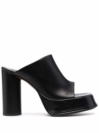 Shop Ambush Platform Slip-on Mules In Black