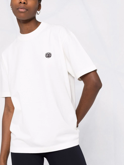 Shop Ambush Amblem Cotton T-shirt In White