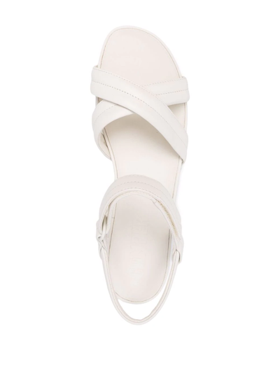 Shop Camper Minikaah Cross Strap Sandals In White
