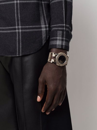 Parts Of Four X Fob Paris R84 Mega-pavé Watch In Black