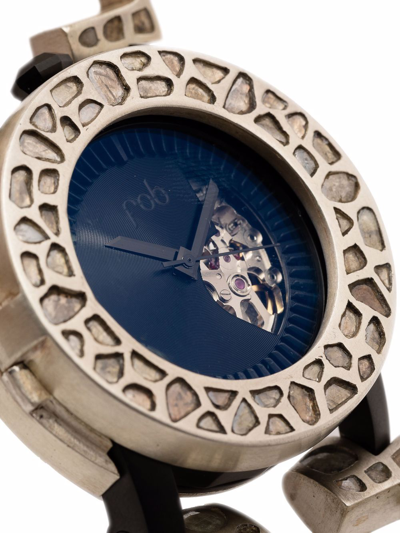 Parts Of Four X Fob Paris R84 Mega-pavé Watch In Black