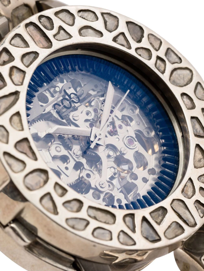 Parts Of Four X Fob Paris R154 Mega Pavé Watch In Black