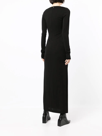 Shop Alyx Bandeau-panel Macramé Knit Dress In Schwarz