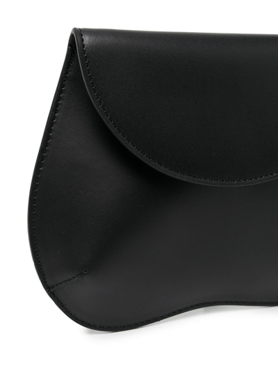 Shop Little Liffner Pebble Mini Leather Shoulder Bag In Schwarz