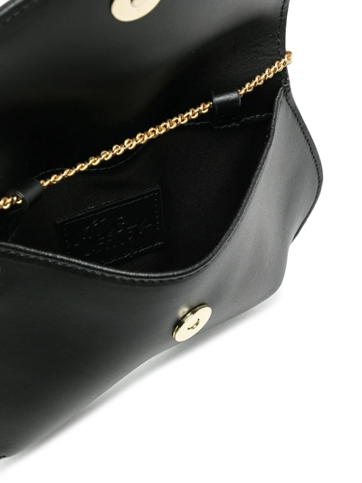 Shop Little Liffner Pebble Mini Leather Shoulder Bag In Schwarz