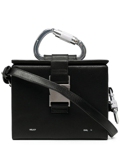 Shop Heliot Emil Carabiner-detail Box Bag In Black