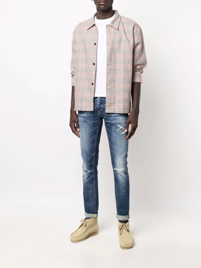 Dondup Distressed-detail Jeans In Blue