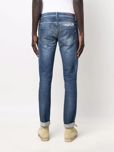 Dondup Distressed-detail Jeans In Blue