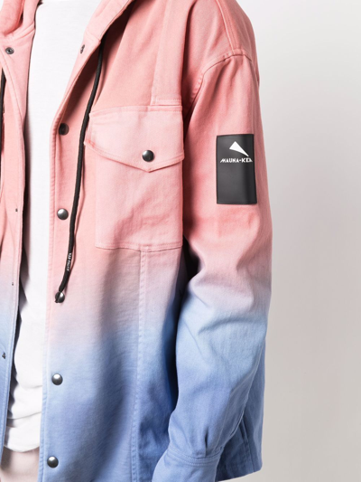 Shop Mauna Kea Gradient-effect Hooded Jacket In Rosa