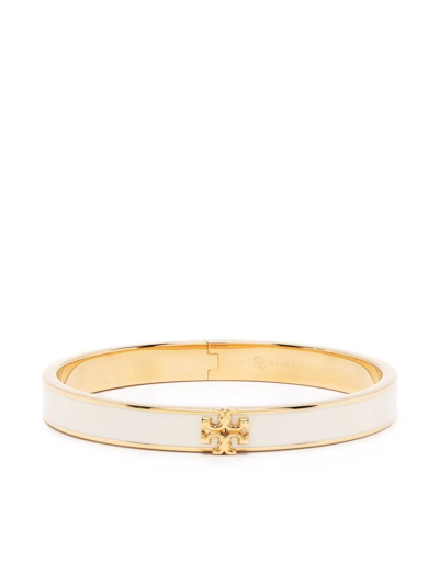 Shop Tory Burch Kira Enamel 7mm Bracelet In Gold