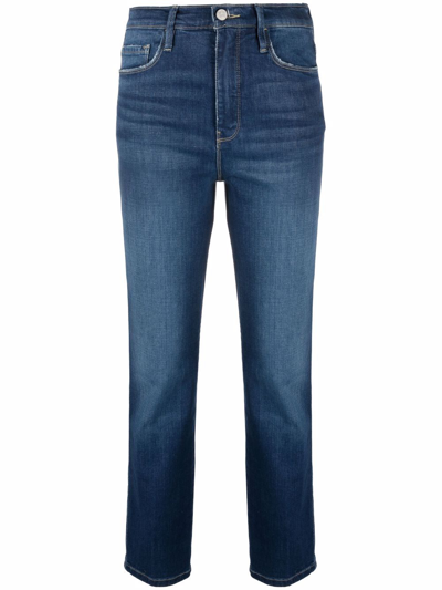 Shop Frame Slim-cut Denim Jeans In Blau