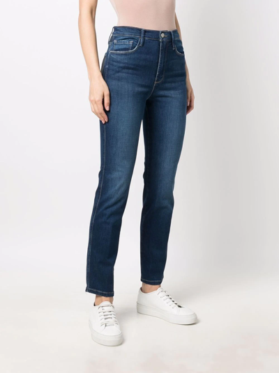 Shop Frame Slim-cut Denim Jeans In Blau