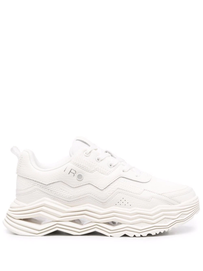 Shop Iro Chunky Lace-up Sneakers In Weiss